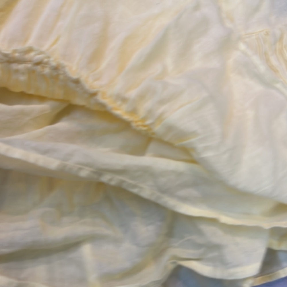 Free People Taking Sides Yellow Ruffled Mini Dress - Picture 6 of 16